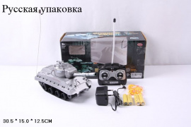 ТАНК БОЕВОЙ СТРЕЛЯЕТ ПУЛЬК Р/У С АККУМУЛЯТ 30*15* купить оптом и в розницу на базе игрушек