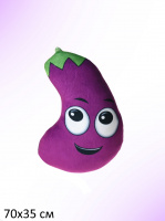 БАКЛАЖАН ЖАН БОЛ. 70*35СМ (ВЕЛЬБОА-СТРЕЙЧ) купить оптом и в розницу на базе игрушек