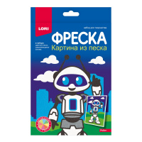 Пз/ф-047 Фреска. Картина из песка Робот купить оптом и в розницу на базе игрушек