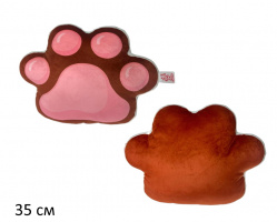 ПОДУШКА ЛАПКА 35 СМ, КОР.,(ВЕЛЮР) купить оптом и в розницу на базе игрушек
