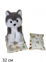 ХАСКИ С ОДЕЯЛЬЦЕМ БОЛ, 32 СМ купить оптом и в розницу на базе игрушек