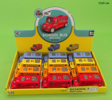 АВТОБУС В ДИСПЛЕЕ ИНЕРЦИЯ, ПЛАСТИК 1:32 купить оптом и в розницу на базе игрушек