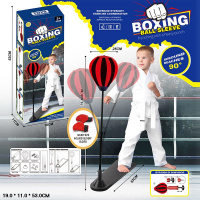 НАБОР ДЛЯ БОКСА НАПОЛЬНЫЙ С НАДУВН. ГРУШЕЙ ВЫСОТА ДО 108СМ,ПЛАТФОРМА 53СМ,НАСОС,КОРОБКА 19*11*53СМ купить оптом и в розницу на базе игрушек
