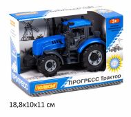 Трактор Прогресс инерционный (синий) (в коробке) купить оптом и в розницу на базе игрушек
