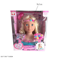 КУКЛА МАНЕКЕН С АКСЕСС. ДЛЯ МАКИЯЖА,ВОЛОСЫ НЕЙЛОНОВ.,ТИАРА СВЕТИТСЯ,КОР. 32,5*26,5*19,5СМ купить оптом и в розницу на базе игрушек