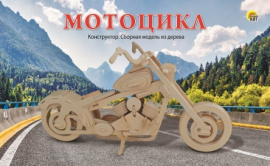 Сборная модель из дерева. 2 BIG МОТОЦИКЛ (Арт. СМ-1004-А4) купить оптом и в розницу на базе игрушек