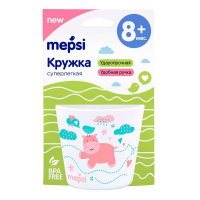 Кружка тренировочная пластиковая MEPSI Бегемотик (0231) купить оптом и в розницу на базе игрушек