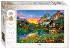 Мозаика puzzle 1500 Озеро в Альпах купить оптом и в розницу на базе игрушек
