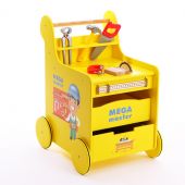 Детская игровая тележка-каталка Мега Мастер с набором инструментов (2шт) купить оптом и в розницу на базе игрушек