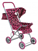 Коляска для кукол, с козырьком, корзинкой для игру купить оптом и в розницу на базе игрушек