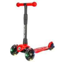 Самокат трехколесный Slider Stile, складной, колеса со светом, цвет: красный, размер: 57*25*66 см купить оптом и в розницу на базе игрушек