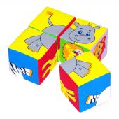 Игрушка кубики Собери картинку(Животные-2) 236 купить оптом и в розницу на базе игрушек