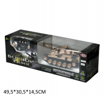 БОЕВОЙ ТАНК Р/УПР С АККУМ В КОР 49,5*30,5*14,5СМ купить оптом и в розницу на базе игрушек