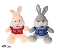 Заяц в свитерке 40 см купить оптом и в розницу на базе игрушек