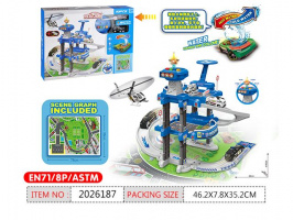 ПАРКОВКА С САМОЛЕТОМ , МАШИНКАМИ,МЕНЯЮТ ЦВЕТ,СВЕТ,ЗВУК ,КОР 46,2*7,8*35,2СМ купить оптом и в розницу на базе игрушек