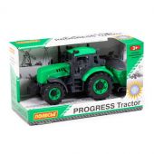 Трактор Прогресс сельскохозяйственный инерционный (зелёный) (в коробке) купить оптом и в розницу на базе игрушек