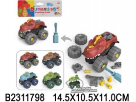 Игрушка-конструктор 4 вида в ассортименте, в/п 14,5*10,5*11 см купить оптом и в розницу на базе игрушек