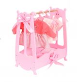 Вешалка для кукольной одежды (шкаф цвет розовый) коллекции Diamond Princess (6 шт) (ЕАЭС KG 417КЦА.О) купить оптом и в розницу на базе игрушек