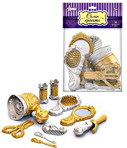 арикмахерский набор с феном (золото) (10 предметов) с доставкой