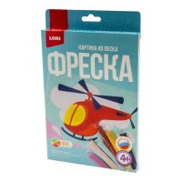 Пз/ф-019 Фреска. Картина из песка Вертолёт купить оптом и в розницу на базе игрушек