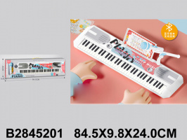 СИНТЕЗАТОР С МИКРОФОНОМ,BLUETOOTH, КОР. 84,5*9,8*24СМ купить оптом и в розницу на базе игрушек