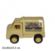 Игрушка транспортная из пластмассы. Армейский автомобиль 1/18 купить оптом и в розницу на базе игрушек