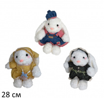 ЗАЙКА В ПЛАТЬЕ, В АССОРТИМ., 2537-I-28 купить оптом и в розницу на базе игрушек