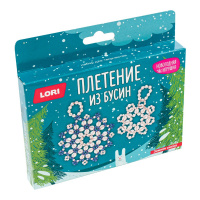 Пз/Бус-031 Новогодняя игрушка. Плетение из бусин Зимняя сказка купить оптом и в розницу на базе игрушек