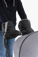 2-11 Муфта Варежки для прогулки (для рук на ручку коляски) черный купить оптом и в розницу на базе игрушек