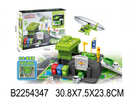 ПАРКОВКА КОММУНАЛЬНЫХ МАШИН,КОВРИК,КОР. 30,8*7,5*23,8СМ купить оптом и в розницу на базе игрушек