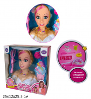 КУКЛА МАНЕКЕН С АКСЕССУАРАМИ ДЛЯ ВОЛОС,КОР 25*12,5*25,5СМ купить оптом и в розницу на базе игрушек