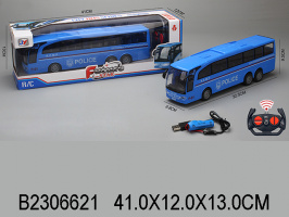 АВТОБУС Р/УПР. С АККУМУЛЯТ.,USB,СВЕТ,МУЗЫКА,КОР. 41*12*13СМ купить оптом и в розницу на базе игрушек