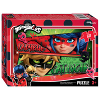 Мозаика puzzle 60 Леди Баг и Супер-Кот (ZAGTOON - METHOD) купить оптом и в розницу на базе игрушек