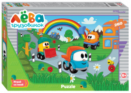 Мозаика puzzle 260 Грузовичок Лёва (ООО Первый проект) купить оптом и в розницу на базе игрушек