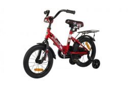 Велосипед 2-х колес. с доп. колесами, Slider, цв. красн/черн, надув.колеса диам. 18, вес 9,5 кг купить оптом и в розницу на базе игрушек