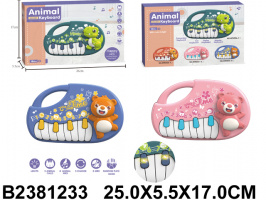 ПИАНИНО НА БАТАР.,2 ВИДА,СВЕТЯТСЯ КЛАВИШИ,КОР.25*5,5*17СМ купить оптом и в розницу на базе игрушек