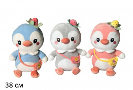 ПИНГВИН ЯГОДКА, 38 СМ купить оптом и в розницу на базе игрушек