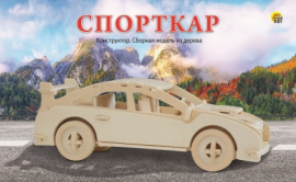 Сборная модель из дерева. 2 BIG СПОРТКАР (Арт. СМ-1010-А4) купить оптом и в розницу на базе игрушек
