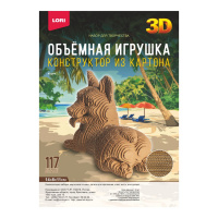 Нг-011 Конструктор из картона. Объёмная игрушка Корги купить оптом и в розницу на базе игрушек