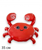 КРАБ АЛЕША МАЛ.35 СМ (ВЕЛЮР, ПЕЧАТЬ) купить оптом и в розницу на базе игрушек