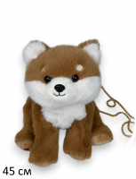 СУМОЧКА РЫЖИЙ ПЕСИК, 45 СМ купить оптом и в розницу на базе игрушек