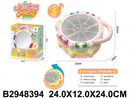 БАРАБАН СВЕТЯЩ. НА БАТАР.,6 КЛАССИЧ. МЕЛОДИЙ,ДЕТСКИЕ ПЕСНИ,ЗВУКИ ЖИВОТНЫХ,КОР. 24*12*24СМ купить оптом и в розницу на базе игрушек