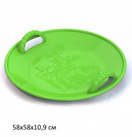 Салазка большая (58 см) салатовая купить оптом и в розницу на базе игрушек