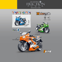 МОТОЦИКЛ ИНЕРЦ.,СВЕТ И ЗВУК С БАТАРЕЙК.,ПАКЕТ 14,5*7,9*8,5СМ купить оптом и в розницу на базе игрушек