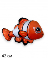РЫБКА АПЕЛЬСИНКА СРЕД.42 СМ (ВЕЛЮР, ПЕЧАТЬ) купить оптом и в розницу РЫБКА АПЕЛЬСИНКА СРЕД.42 СМ (ВЕЛЮР, ПЕЧАТЬ) купить оптом и в розницу на базе игрушек