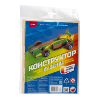 Фн-040 Конструктор из дерева. Техника Гоночный болид купить оптом и в розницу на базе игрушек