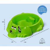 Песочница Sheffilton KIDS Собачка 375 пластик зеленый купить оптом и в розницу на базе игрушек