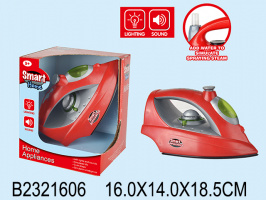 УТЮГ НА БАТ.,СВЕТ,ЗВУК И СПРЕЙ ВОДОЙ,КОР.,16*14*18,5СМ купить оптом и в розницу на базе игрушек