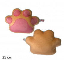 ПОДУШКА ЛАПКА 35 СМ, БЕЖ.,(ВЕЛЮР) купить оптом и в розницу на базе игрушек