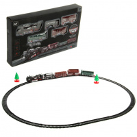 Железная дорога Ретро на бат.,19 дет., кор. купить оптом и в розницу на базе игрушек